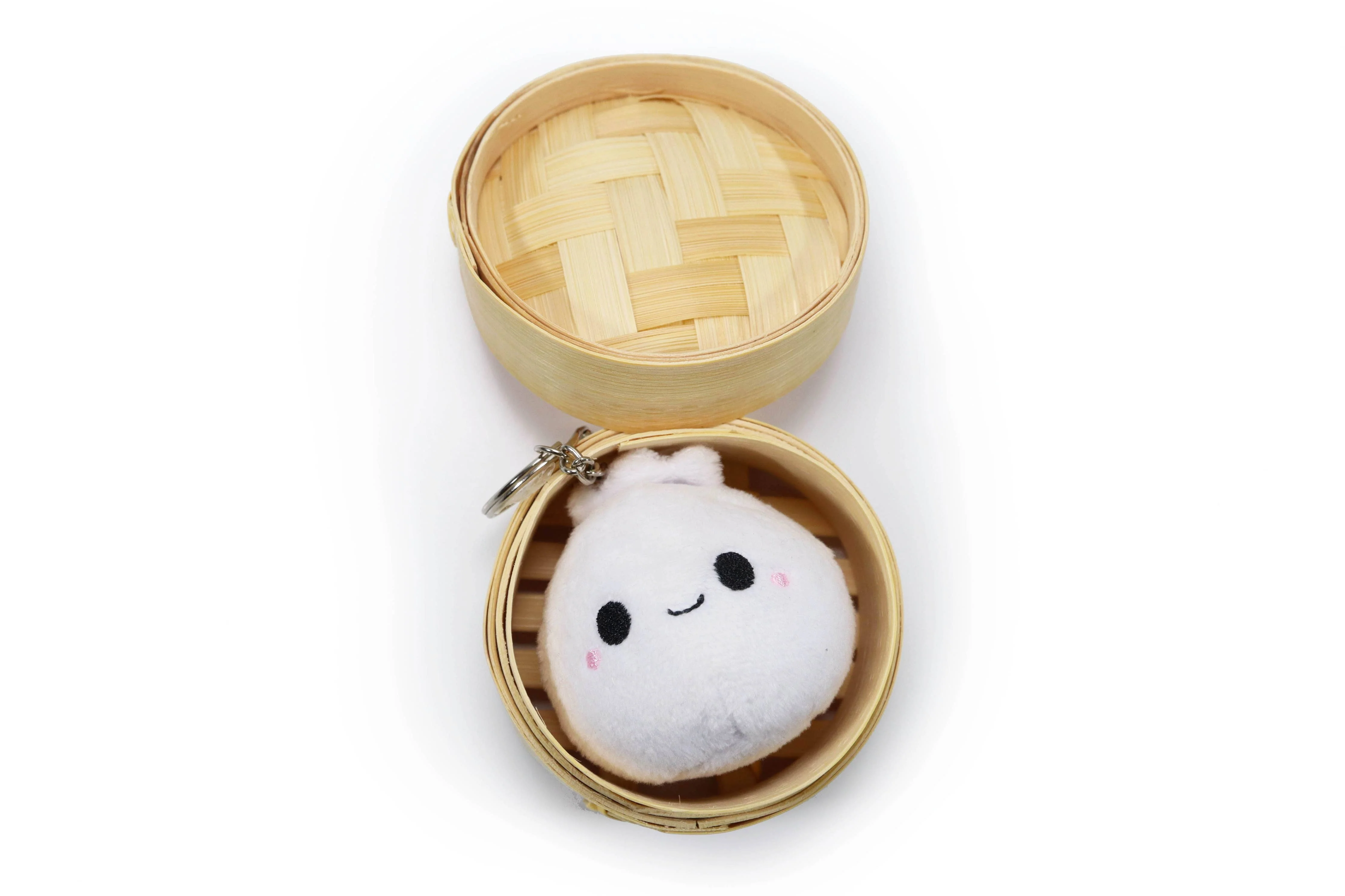Tiny Bao Plush Keychain: With Steamer - Image 9