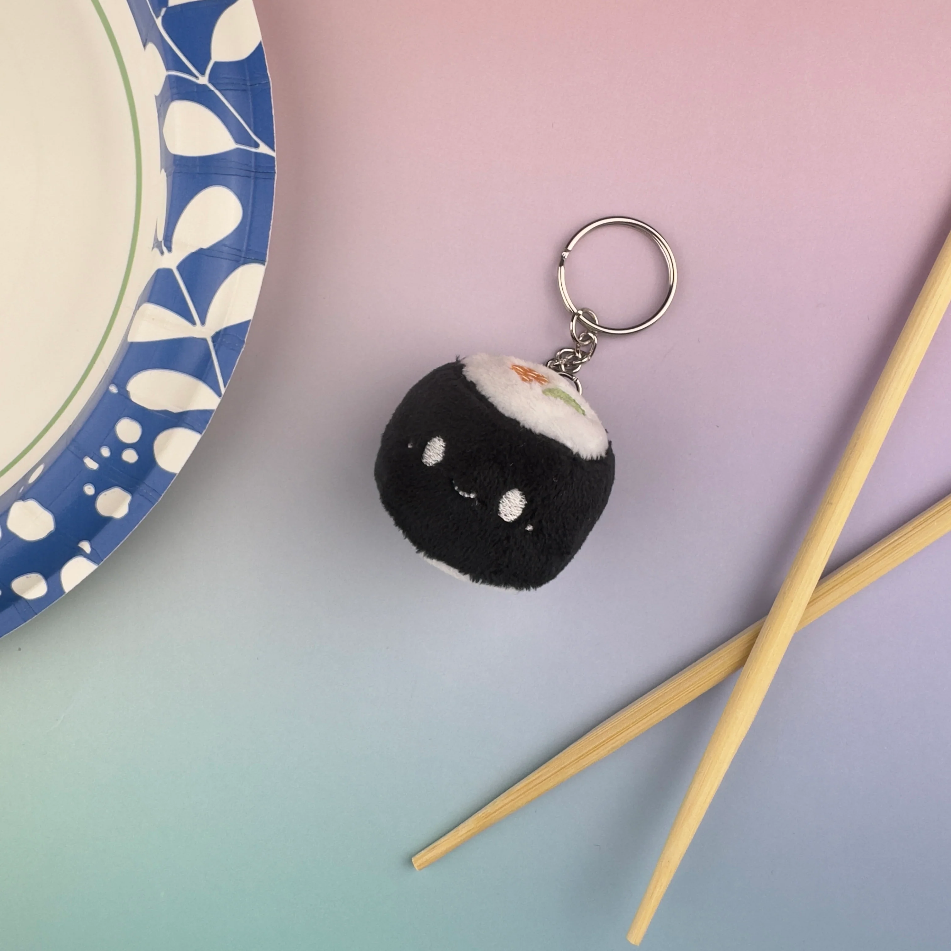 Emii Creations Tiny Sushi Roll Plush Keychain - Image 3