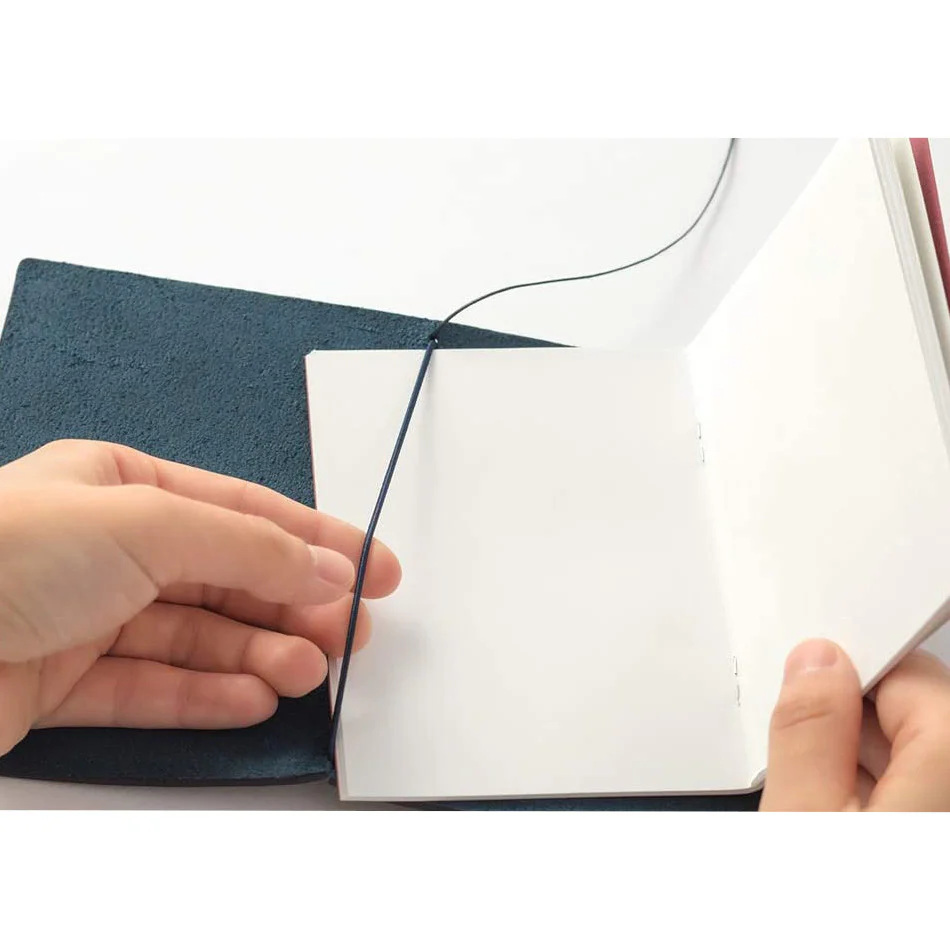 Traveler's Leather Notebook - Passport Size - Blue - Image 8
