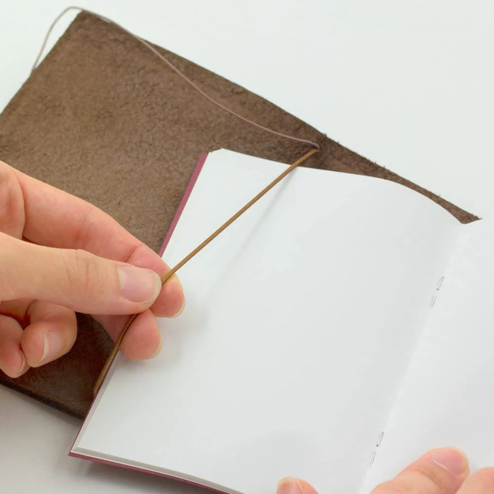 Traveler's Leather Notebook - Passport Size - Brown - Image 8