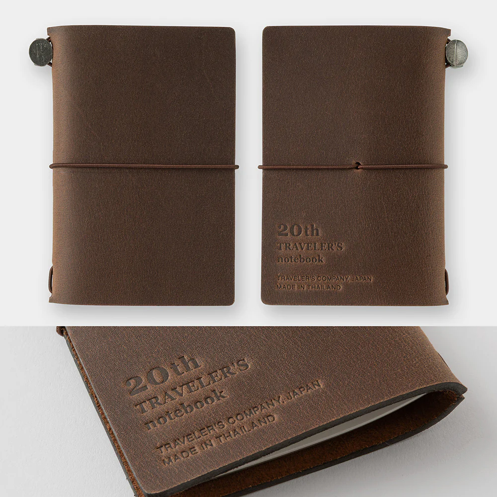 Traveler's Notebook - Card Size - 20th Anniversary Set - Brown - Image 4