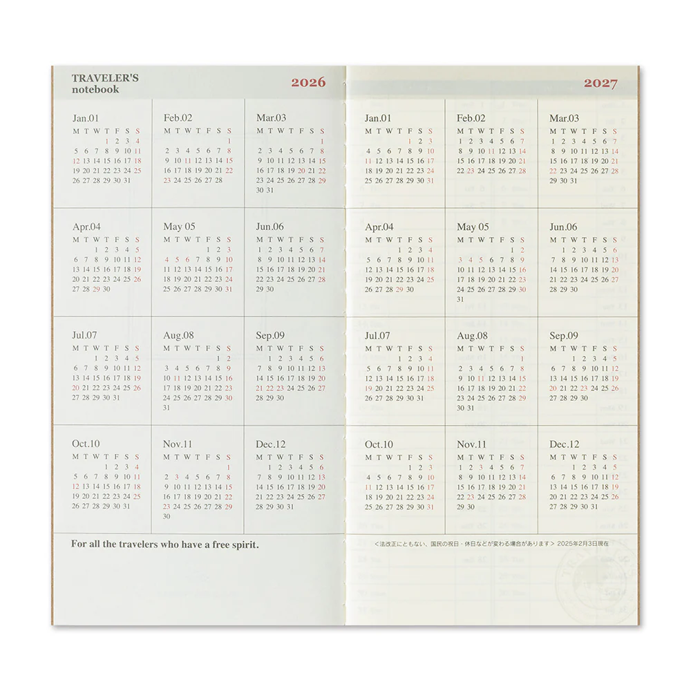 Traveler's Weekly & Memo Diary - Regular Size - Image 4