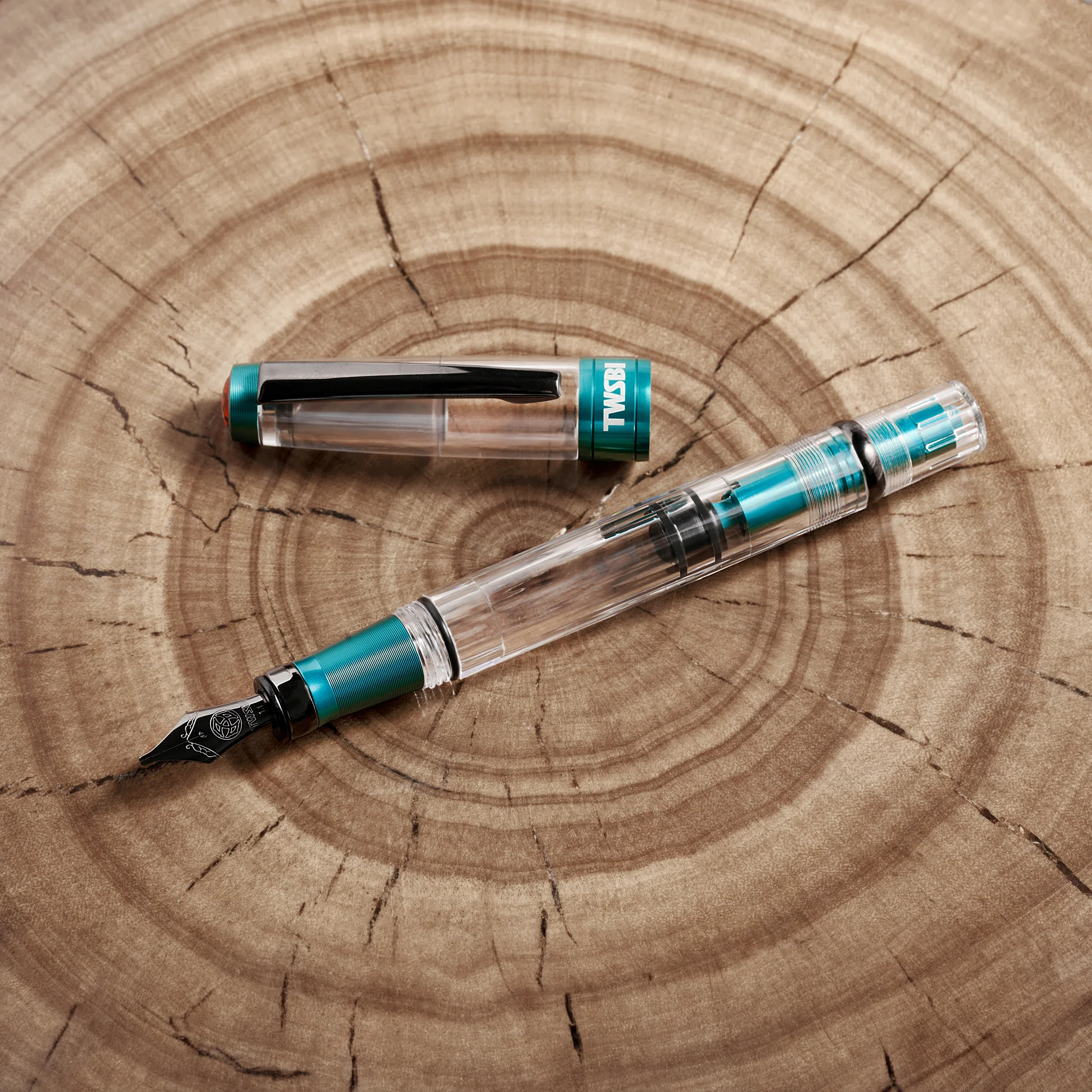 TWSBI Diamond 580ALR Fountain Pen - Caribbean w/ Onyx - Image 3