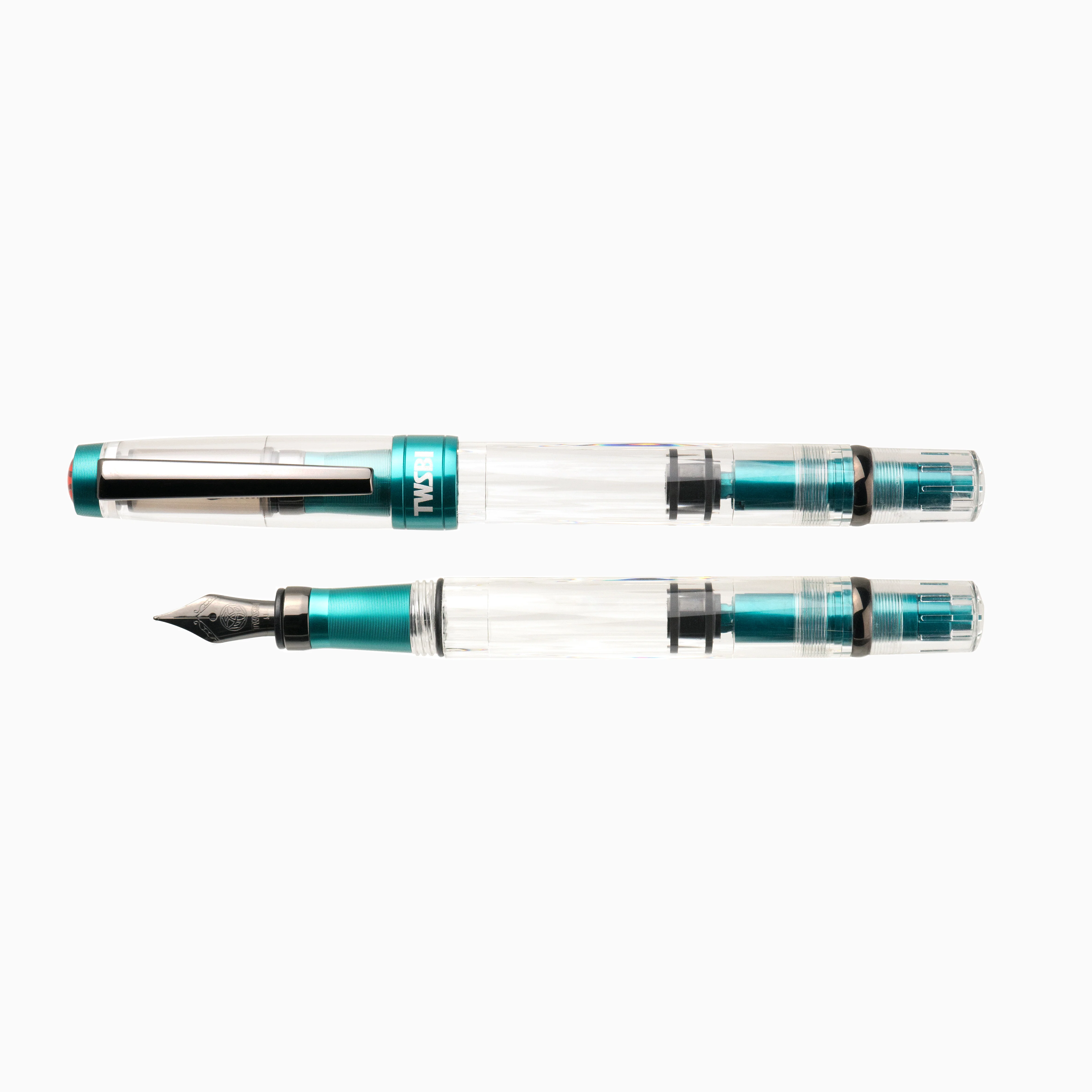 TWSBI Diamond 580ALR Fountain Pen - Caribbean w/ Onyx - Image 4