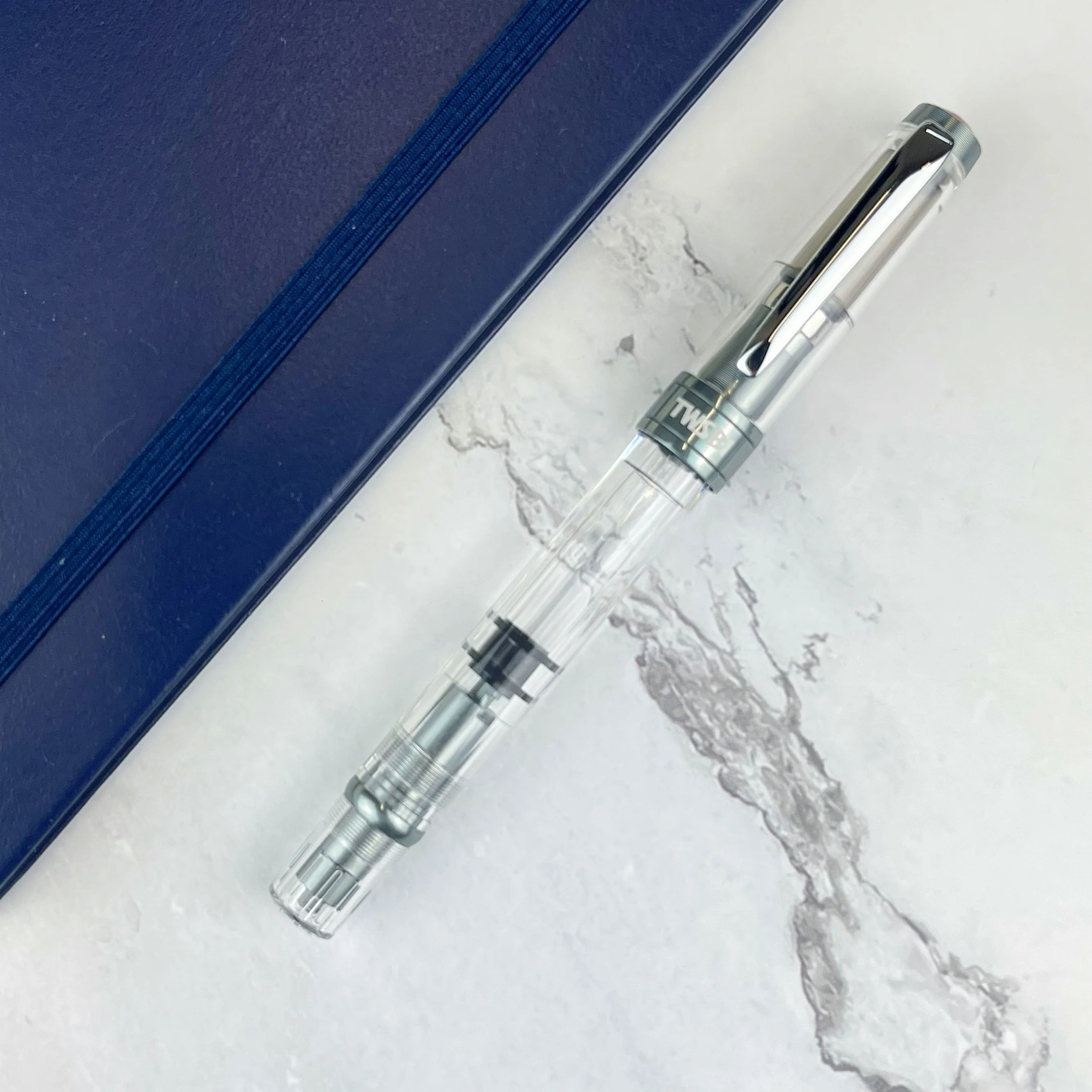 TWSBI Diamond 580ALR Fountain Pen - Nickel Gray - Image 2