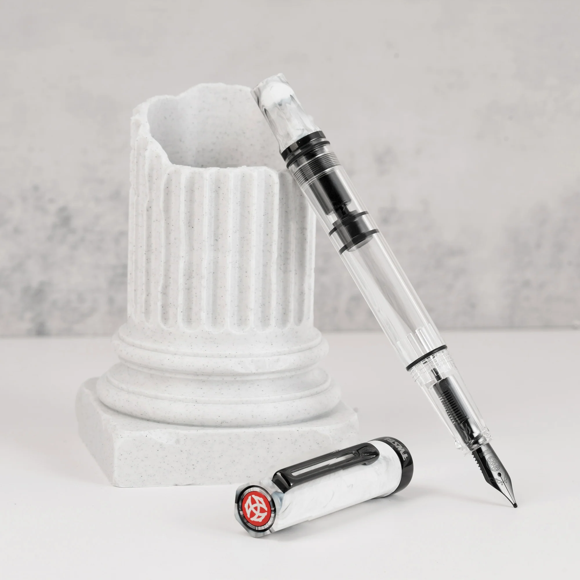 TWSBI Eco Fountain Pen - Carrara w/Onyx - Image 3
