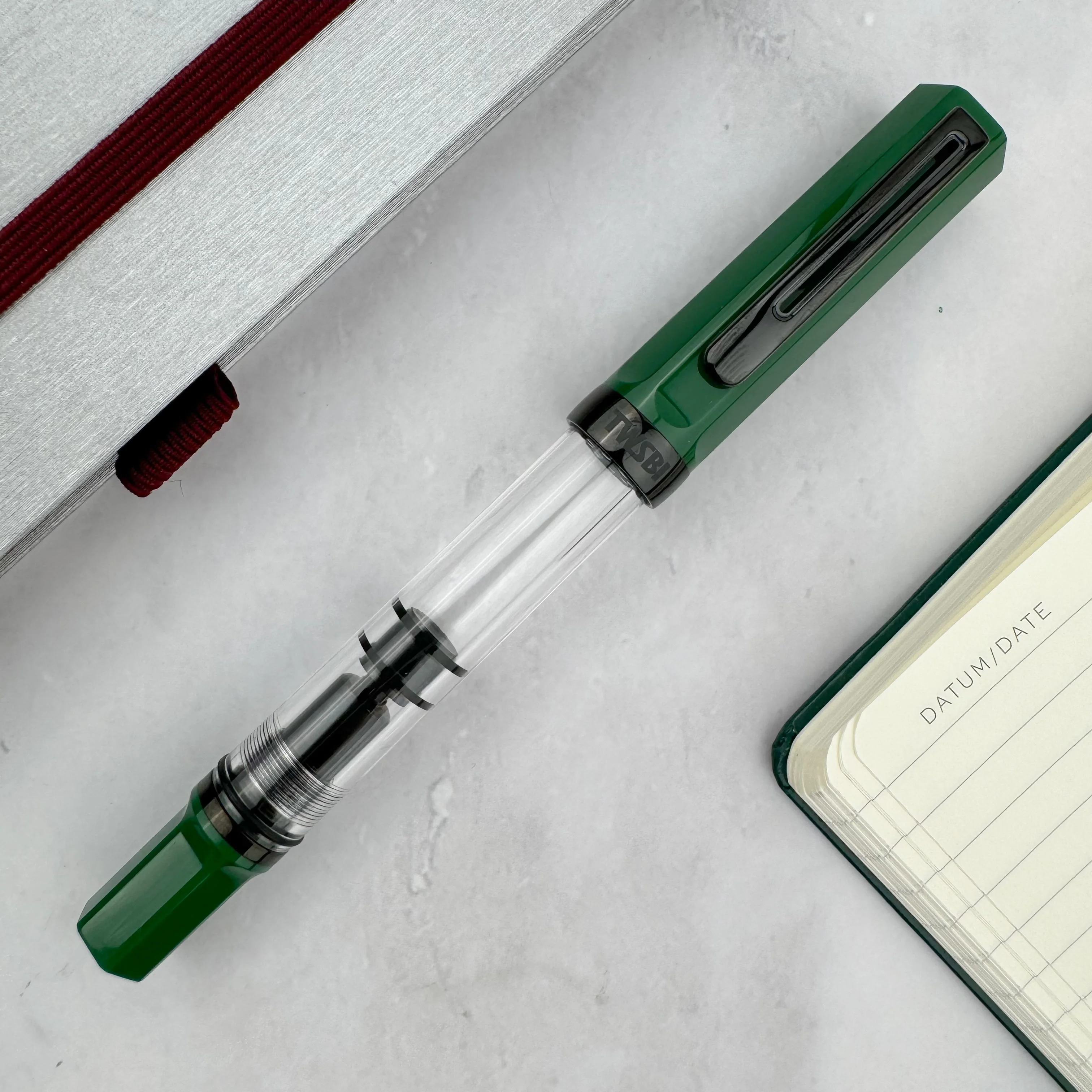 TWSBI Eco Fountain Pen - Irish Green w/ Onyx - Image 2