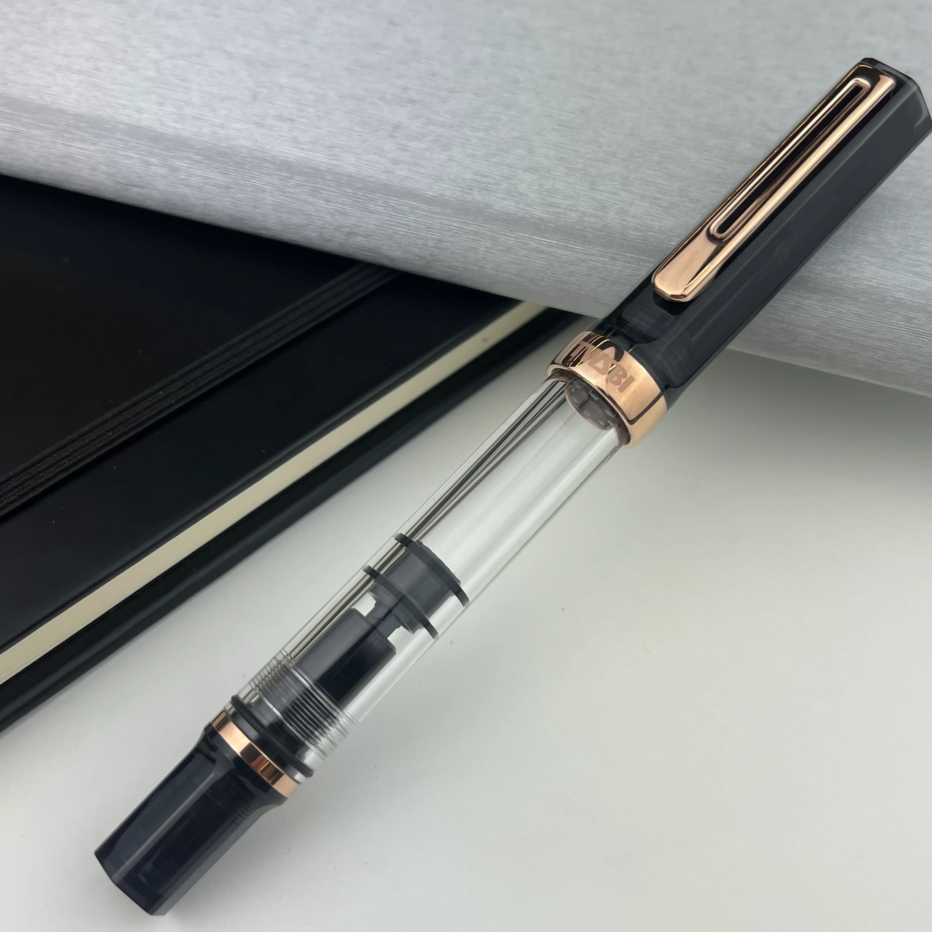 TWSBI Eco Fountain Pen - Smoke w/ Rose Gold - Image 4