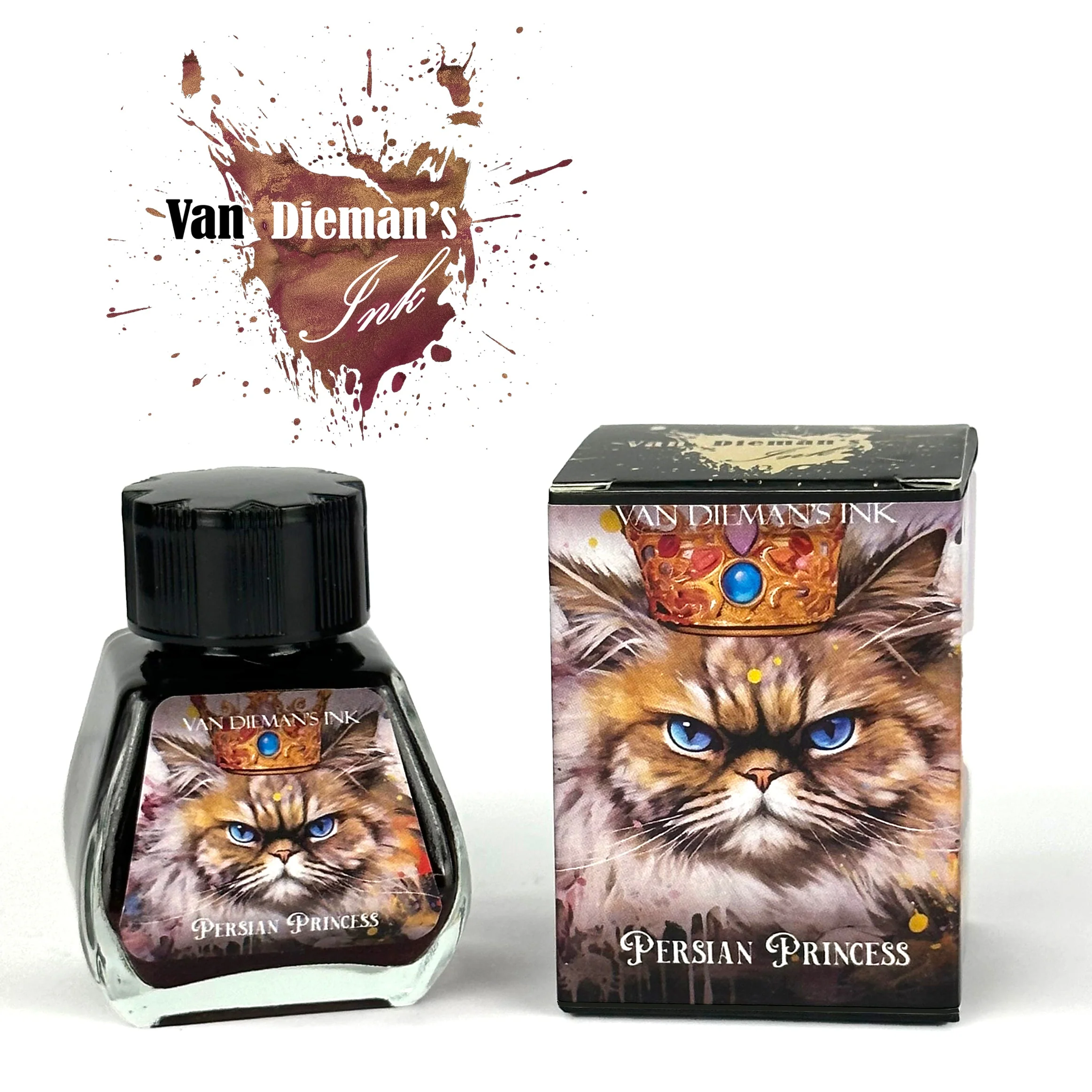 Van Dieman's Feline - Persian Princess Shimmering 30ml Bottled Ink - Image 2