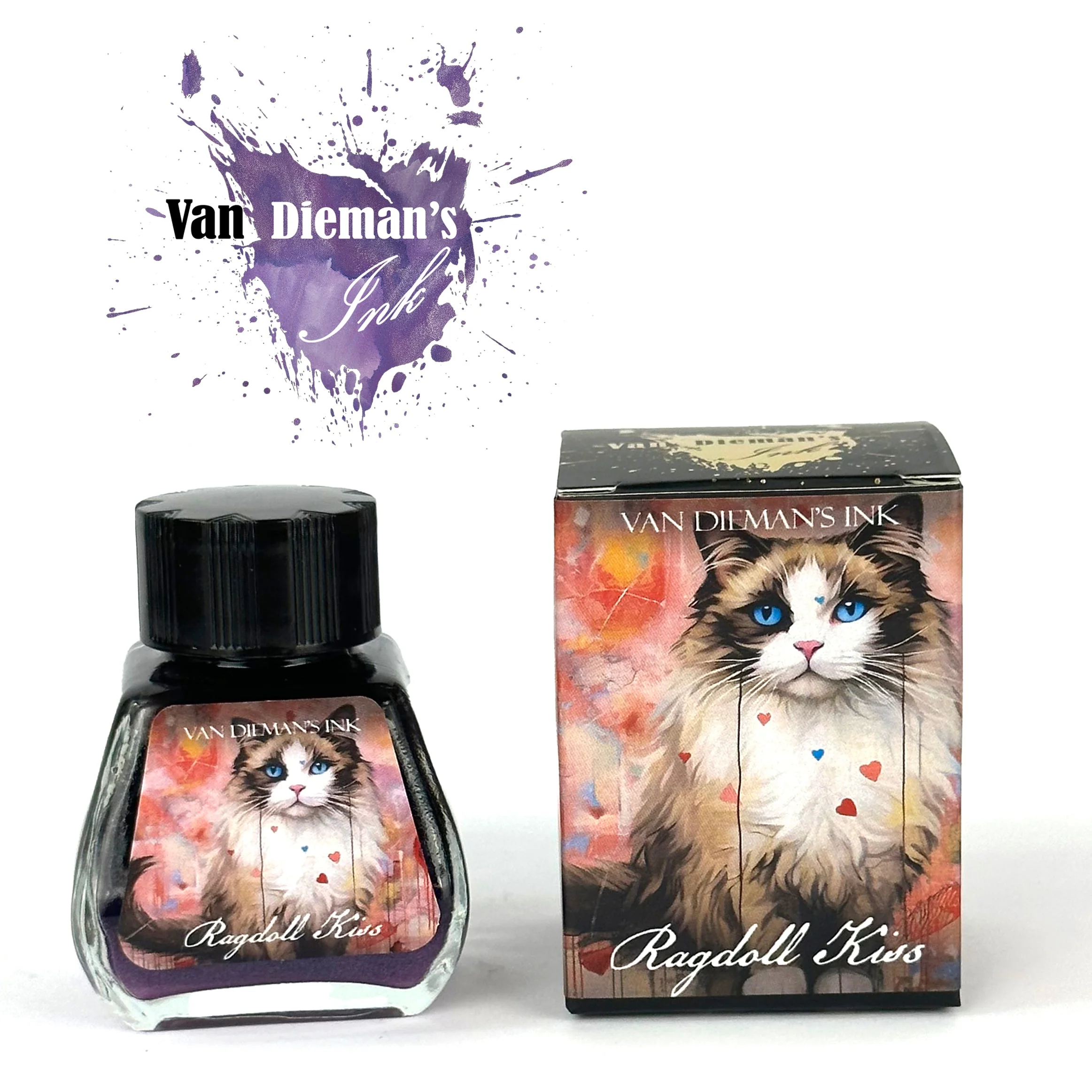 Van Dieman's Feline - Ragdoll Kiss Shimmering 30ml Bottled Ink - Image 2