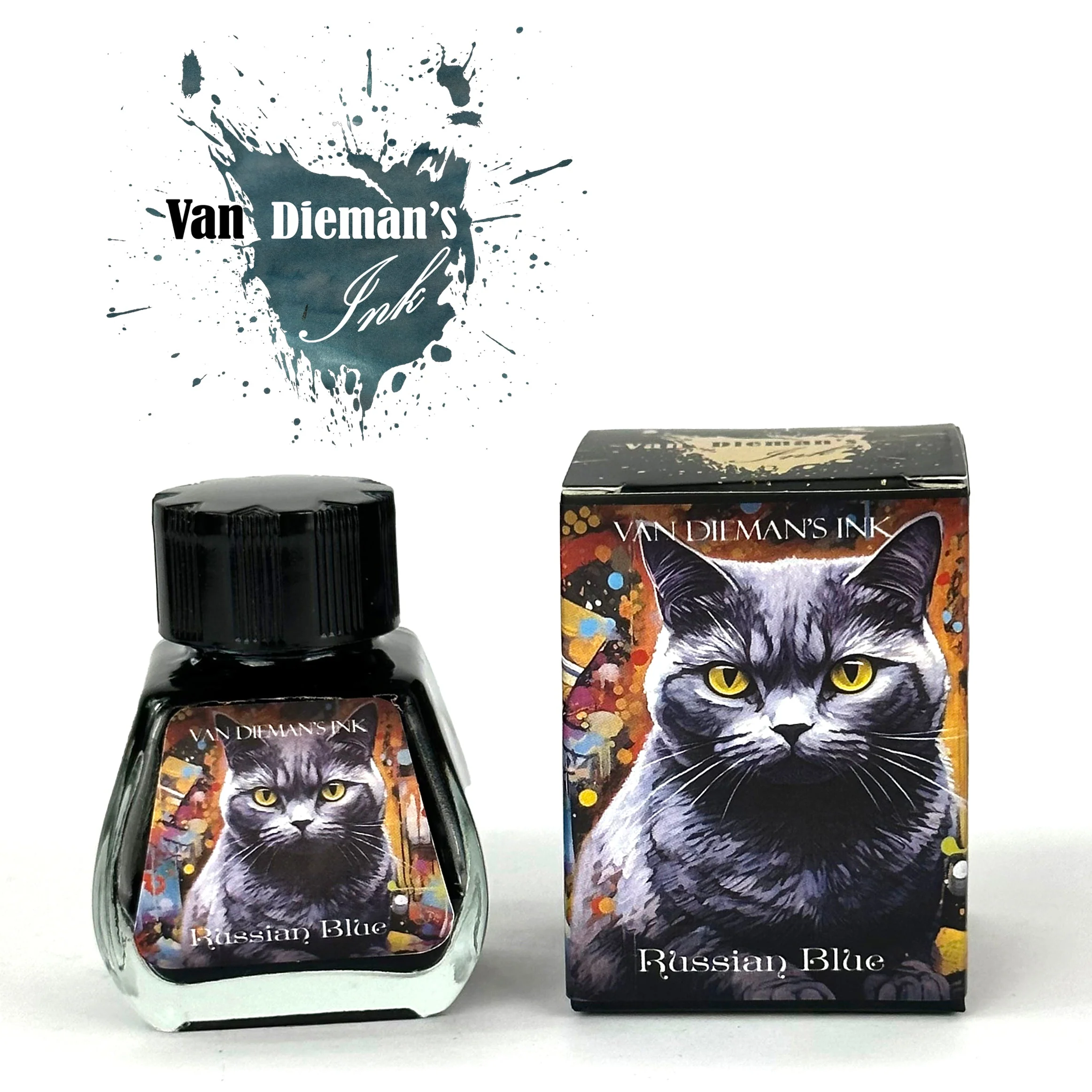 Van Dieman's Feline - Russian Blue 30ml Bottled Ink - Image 2