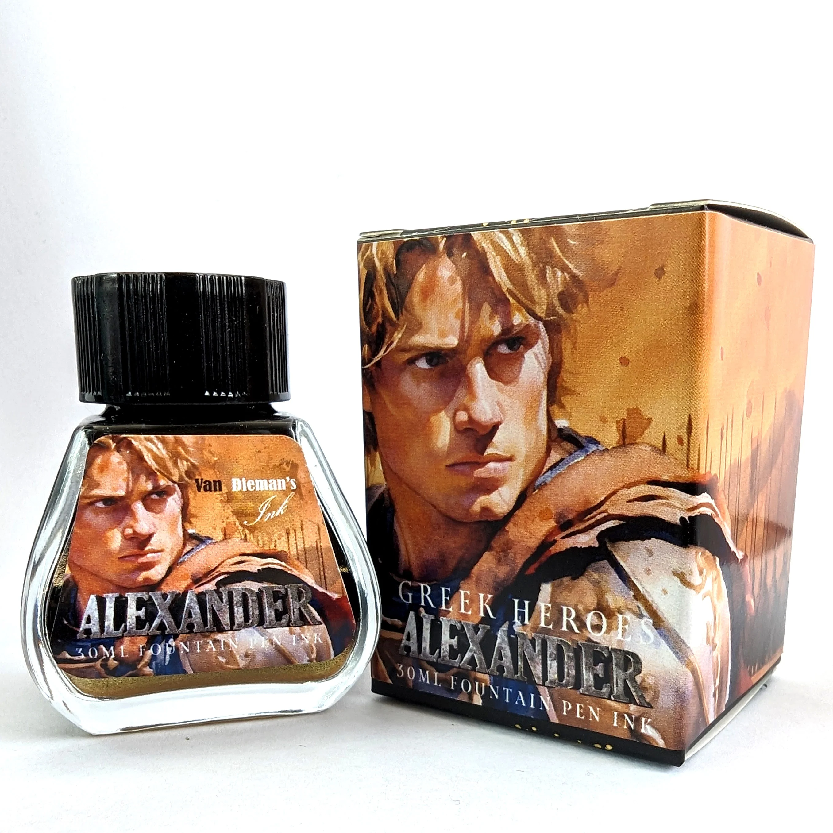 Van Dieman's Greek Heroes - Alexander Shimmering 30ml Bottled Ink - Image 2