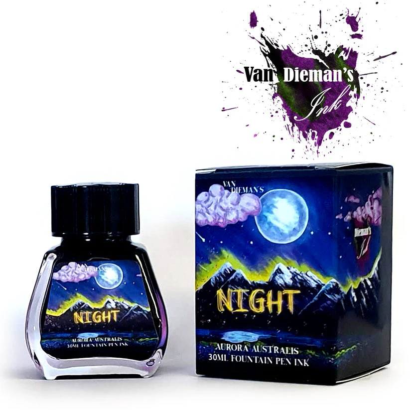 Van Dieman's Night - Aurora Australis - 40ml Bottled Ink - Image 2