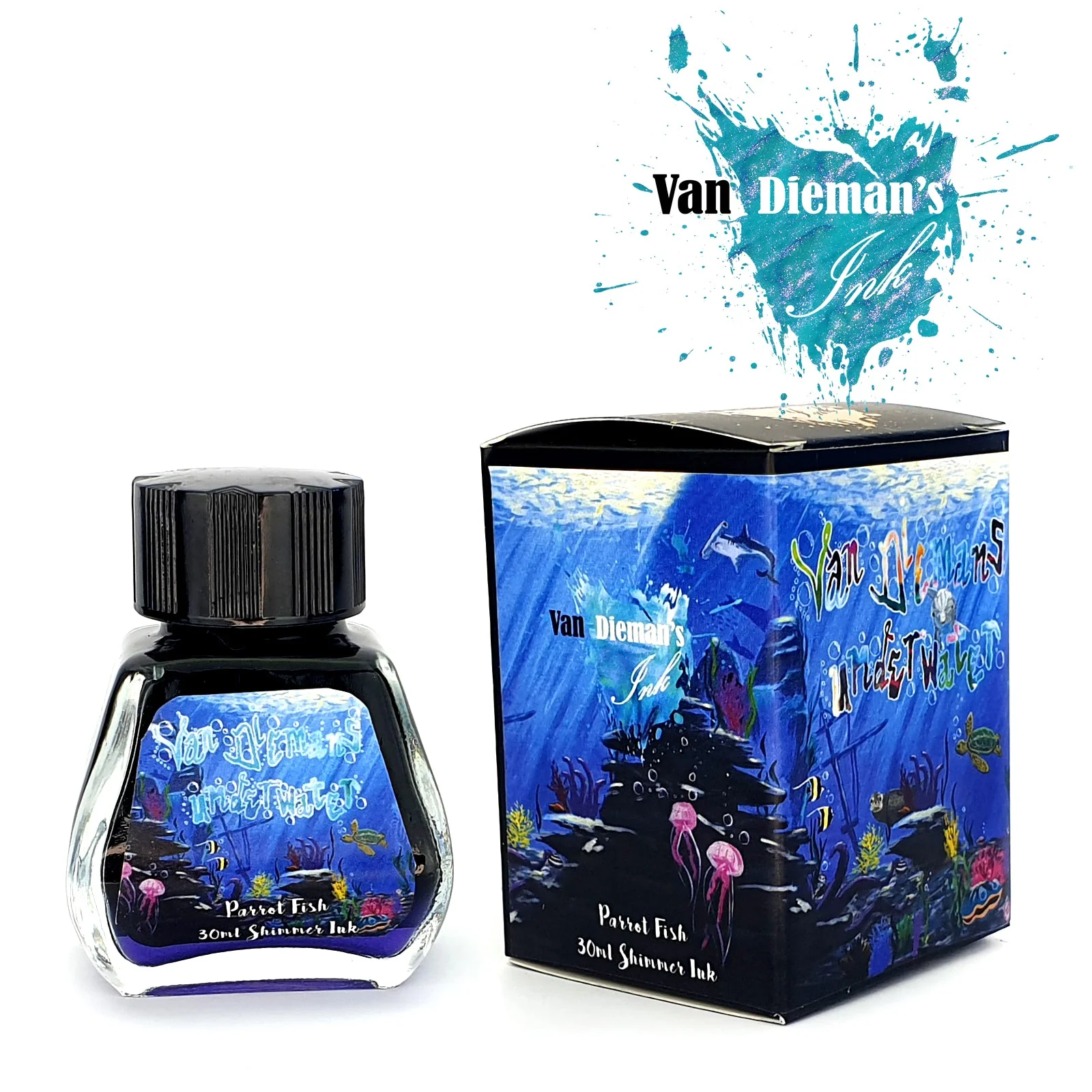 Van Dieman's Underwater - Parrot Fish - Shimmer Ink - Image 2
