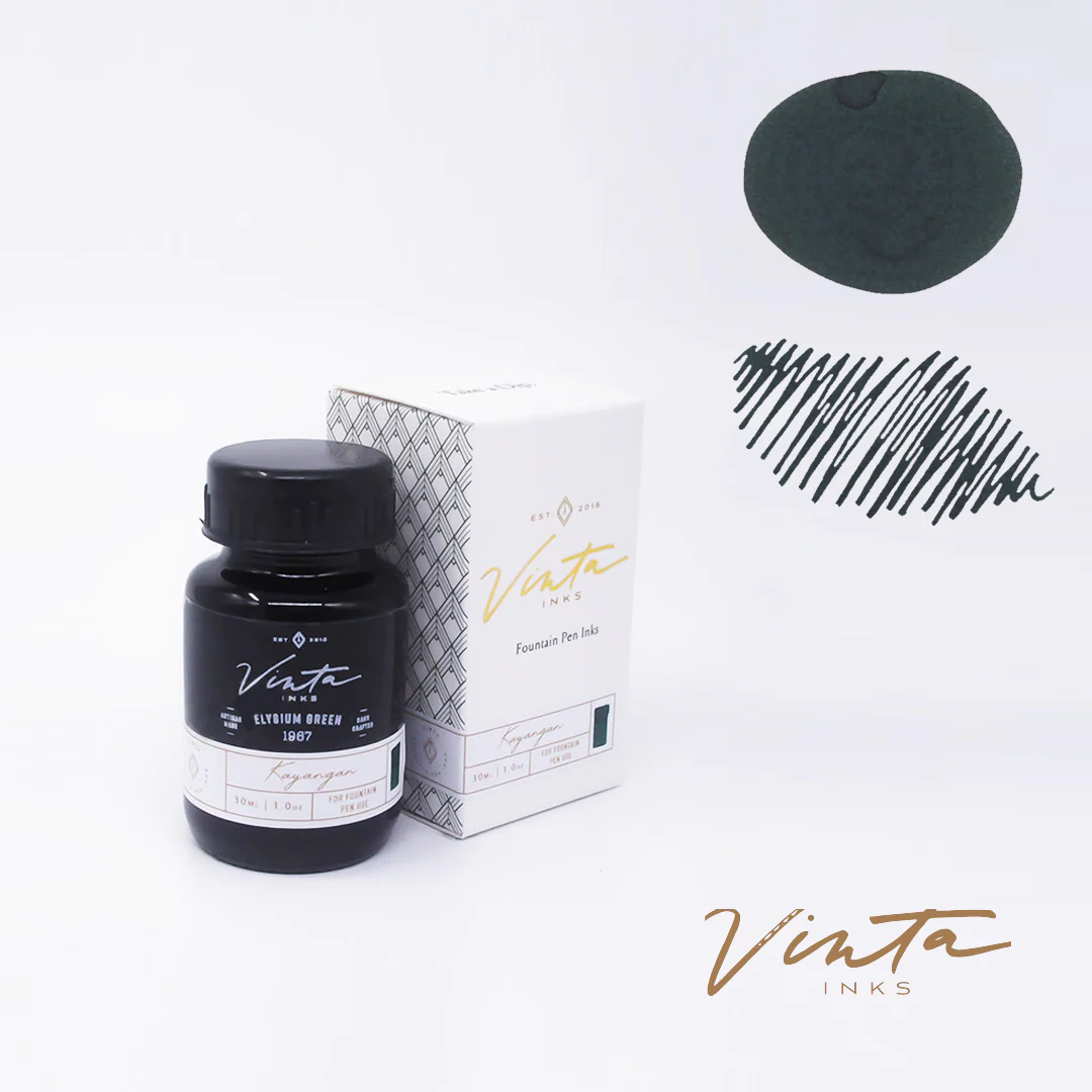 Vinta Elysium Green (Kayangan 1967) - 30ml Bottled Ink - Image 2