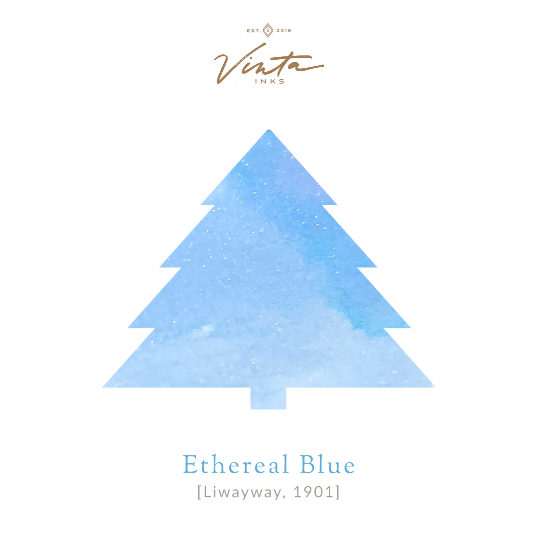 Vinta Ethereal Blue (Liwayway 1901) - 30ml Bottled Ink - Image 4