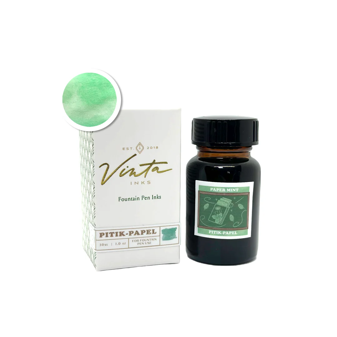 Vinta Paper Mint (Pitik-Papel) - 30ml Bottled Ink - Image 3