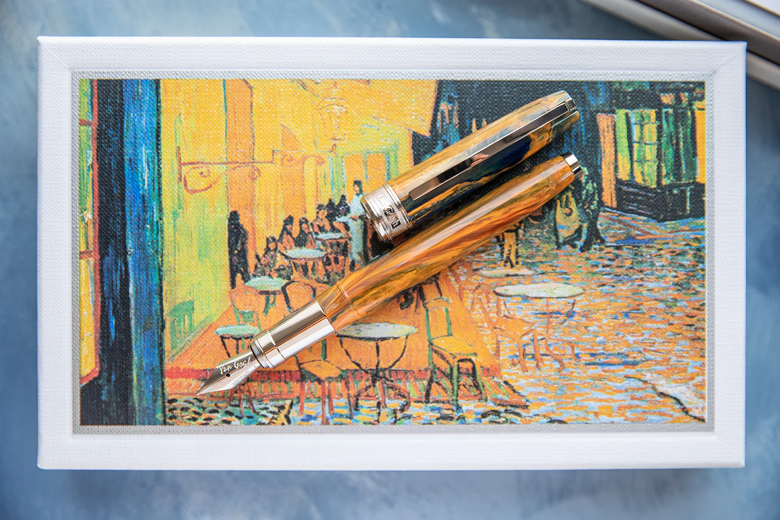 Visconti Van Gogh Fountain Pen - Cafe Terrace at Night - Image 8