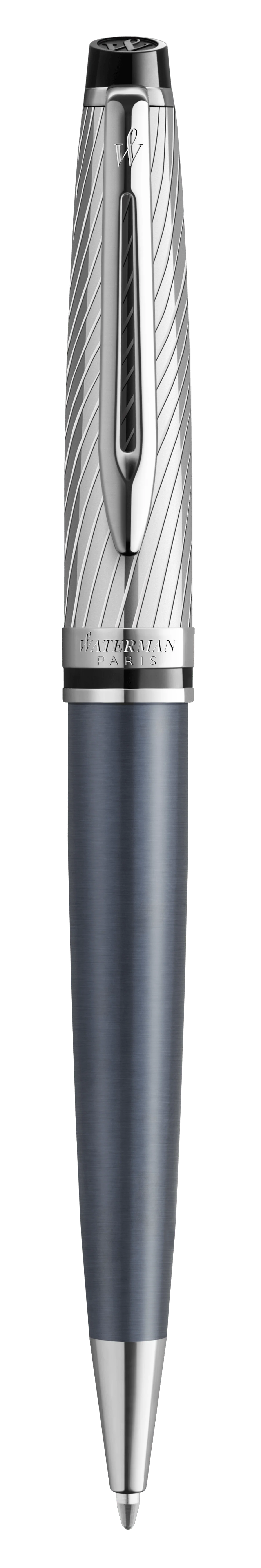 Waterman Expert Deluxe Ballpoint Pen - Metallic Stone Grey Lacquer - Image 2