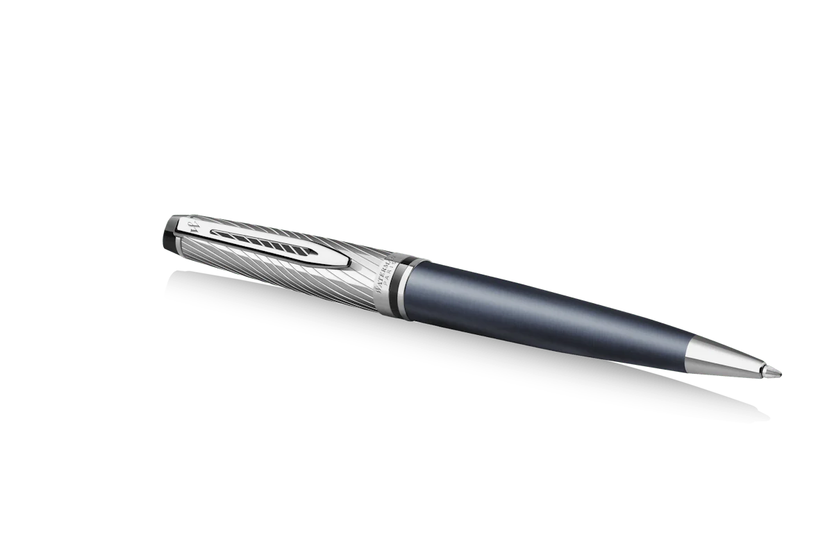 Waterman Expert Deluxe Ballpoint Pen - Metallic Stone Grey Lacquer - Image 3