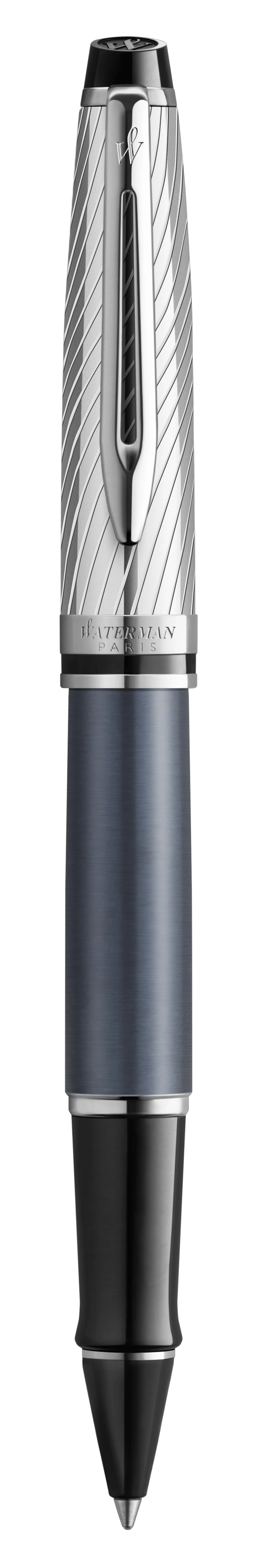 Waterman Expert Deluxe Rollerball Pen - Metallic Stone Grey Lacquer - Image 3