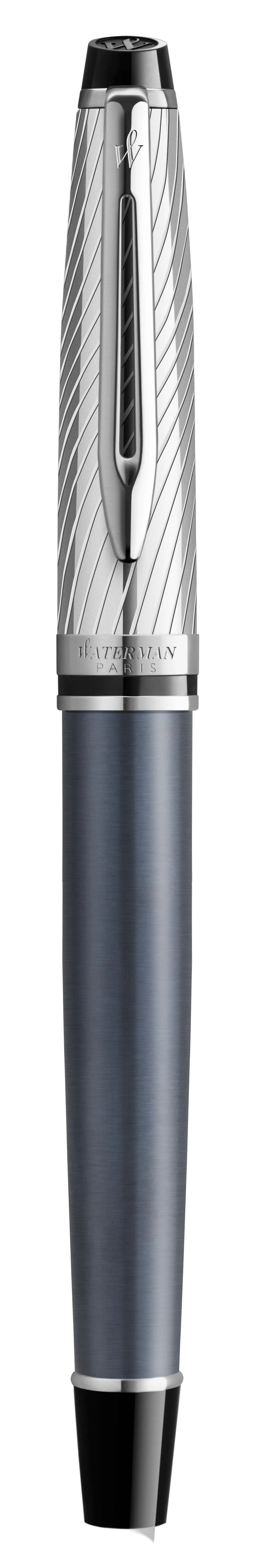 Waterman Expert Deluxe Rollerball Pen - Metallic Stone Grey Lacquer - Image 4