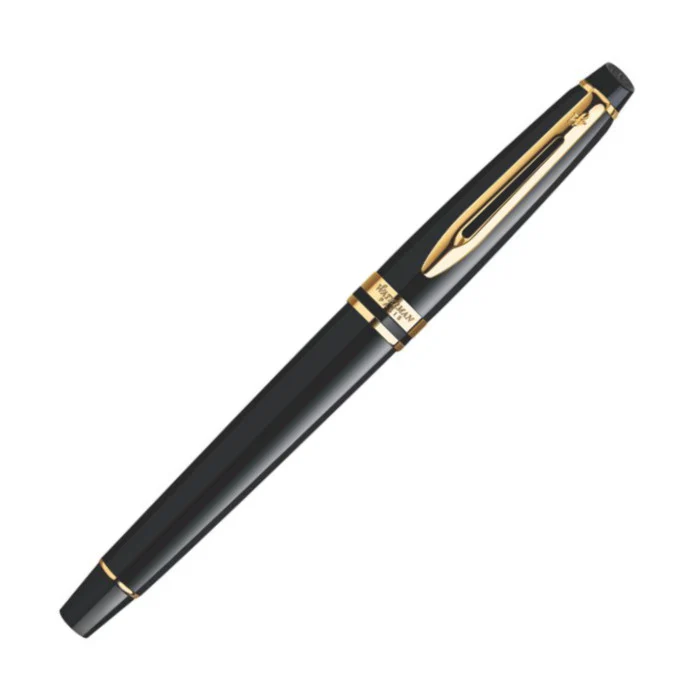 Waterman Expert Fountain Pen - Black w/ Gold Trim - Image 4