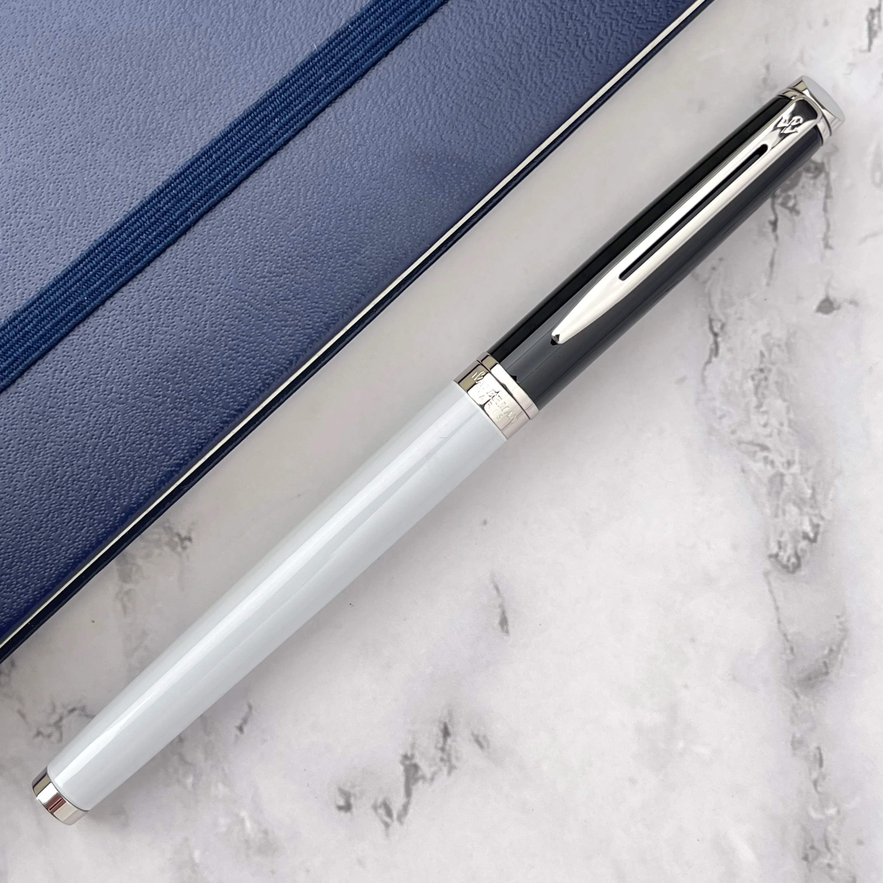 Waterman Hemisphere Color Block Fountain Pen - Black / White (Special Edition) - Image 2