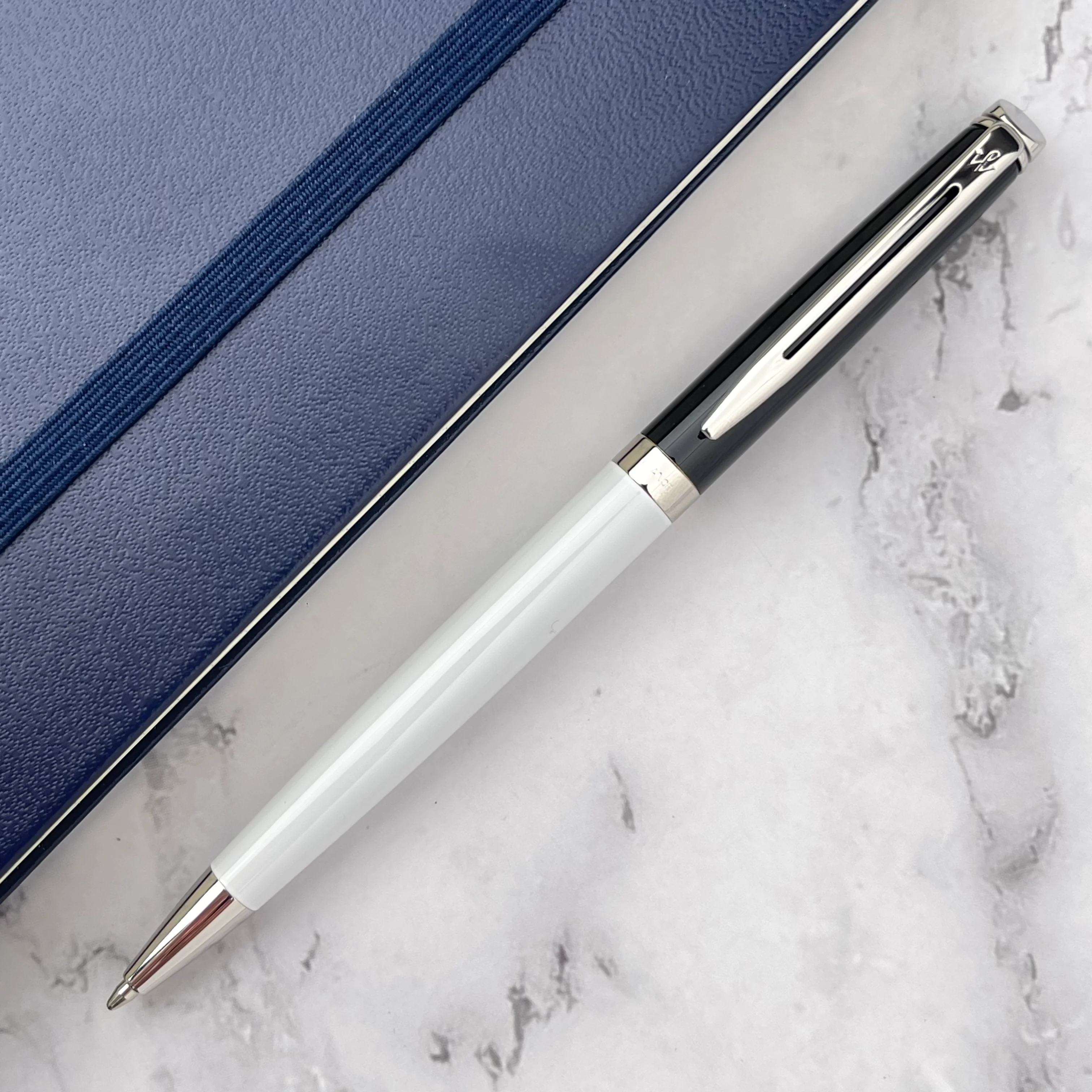 Waterman Hemisphere Color Block Ballpoint Pen - Black / White (Special Edition)