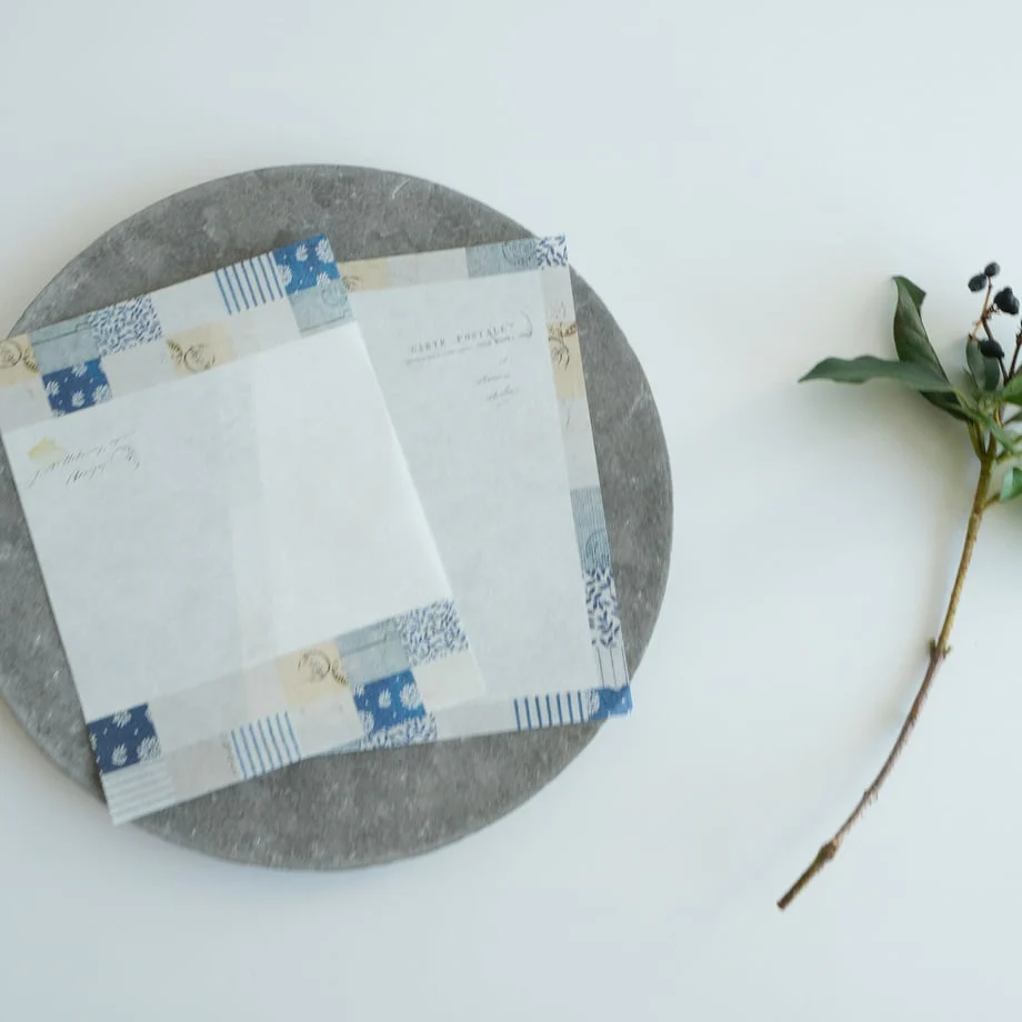 Yohaku Memo Pad - Check & Stripe - Image 3