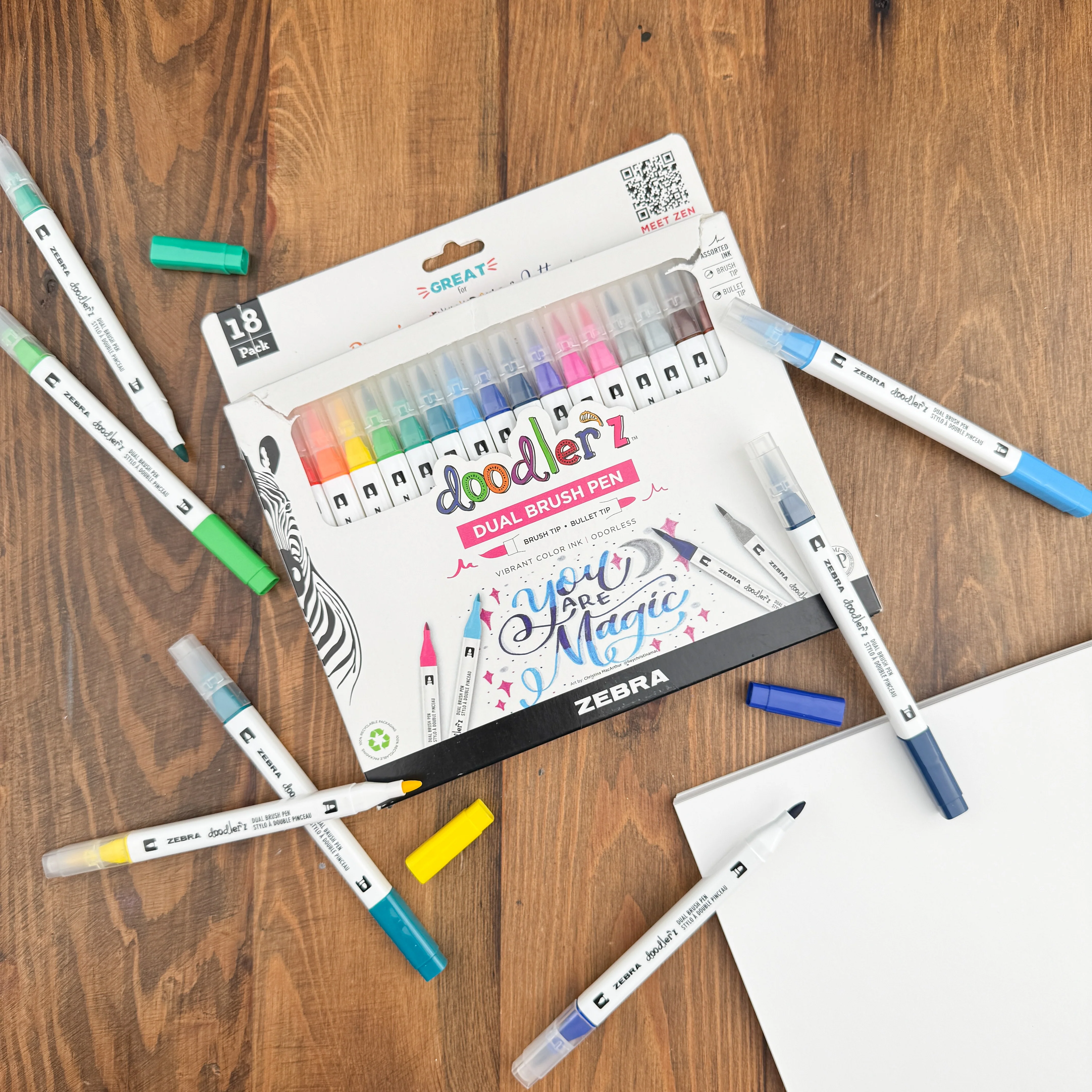 Zebra Doodler'z Dual Brush Pen