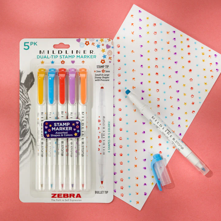 Zebra Mildliner Dual-Tip Stamp Marker - Image 3